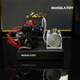 Nikola Toy Mini Dual‑Cylinder Internal Combustion Engine Model DIY Assembled Kit, view 3