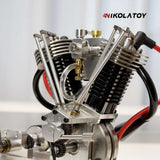 Nikola Toy 2026 New Miniature Harley Davidson V2 Real Engine Model, view 4