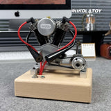 Nikola Toy 2026 New Miniature Harley Davidson V2 Real Engine Model, view 6