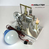 Nikola Toy Alloy Stirling Engine+LED Lights, view 4