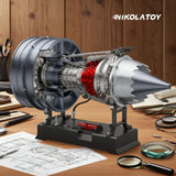 Nikola Toy TECHING Medium Size Turbofan Engine Model - DIY KIT（12In）, view 3