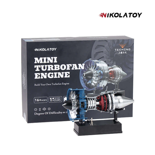 Nikola Toy TECHING Small Size Turbofan Engine Model - DIY KIT（7In）