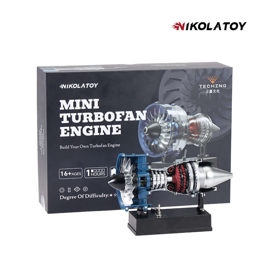 Nikola Toy TECHING Small Size Turbofan Engine Model - DIY KIT(7In)
