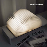 Nikola Toy Black Walnut Folding Book Magnetic Night Light, view 2