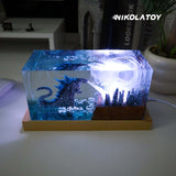 Nikola Toy Creative Resin Night Light Desktop Ornament - Godzilla, view 4