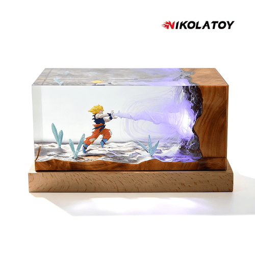 Nikola Toy Dragon Ball Kakarot Resin RGB Night Light Desktop Decoration