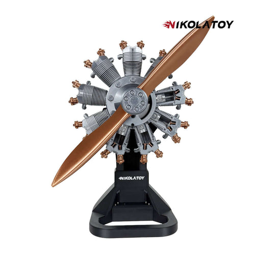 Nikola Toy Highly Restored 9-Cylinder Radial Engine Model