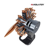 Nikola Toy Highly Restored 9-Cylinder Radial Engine Model, view 2