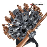 Nikola Toy Highly Restored 9-Cylinder Radial Engine Model, view 4