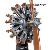Nikola Toy Highly Restored 9-Cylinder Radial Engine Model, view 5