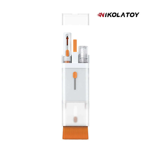 Nikola Toy Multi Functional Notebook Computer Headphone Keyboard Efficient Cleaning 8-In-1 Set