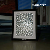 Nikola Toy Precision CNC Alloy Laser Light Effect Art Frame, view 2