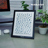 Nikola Toy Precision CNC Alloy Laser Light Effect Art Frame, view 3