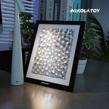 Nikola Toy Precision CNC Alloy Laser Light Effect Art Frame, view 4