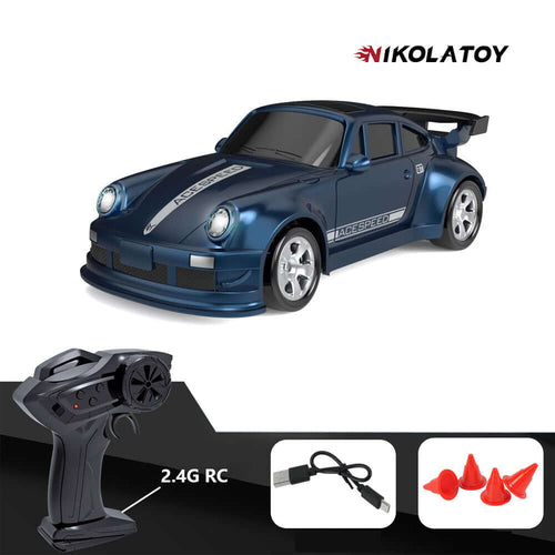 Nikola Toy Miniature 1/64 AWD Remote Control Stunt Drifting Car - Porsche 911