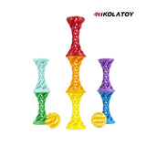 Nikola Toy 3D Printed Rainbow Spiral Ejection Decompression Ball, view 5