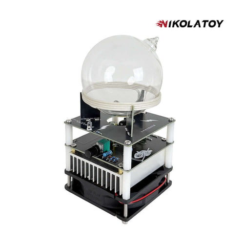 Nikola Toy Circular Oscillation Ion Ring Xenon Glass Sphere