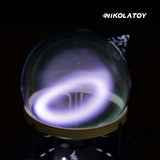 Nikola Toy Circular Oscillation Ion Ring Xenon Glass Sphere, view 2