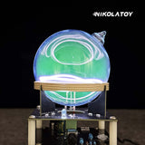 Nikola Toy Circular Oscillation Ion Ring Xenon Glass Sphere, view 3