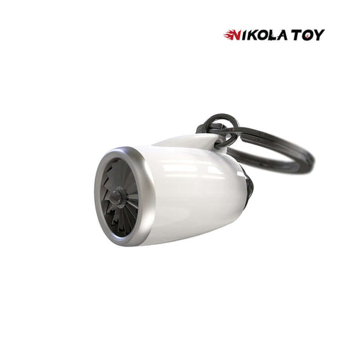 Nikola Toy Flagship Aircraft Turbofan Engine Keychain