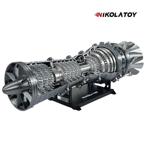 Nikola Toy 3D Printed Military Fighter Turbojet Engine Model
