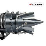 Nikola Toy 3D Printed Military Fighter Turbojet Engine Model, view 2