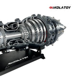 Nikola Toy 3D Printed Military Fighter Turbojet Engine Model, view 4