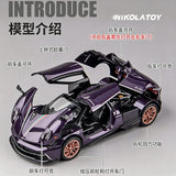 Nikola Toy Alloy 1/24 PAGANI HUAYRA Model Car, view 5
