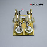 Nikola Toy Stirling Engine - Golden Crab, view 3