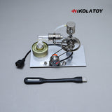 Nikola Toy L-Type Stirling Engine Model with Power Generation and Indicator Light, view 3