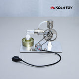 Nikola Toy L-Type Stirling Engine Model with Power Generation and Indicator Light, view 4