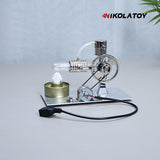 Nikola Toy L-Type Stirling Engine Model with Power Generation and Indicator Light, view 5