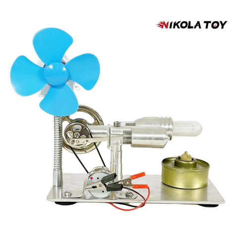 Nikola Toy Stirling Engine Model - Power Generation+Windmill
