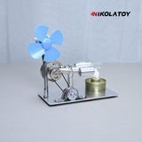 Nikola Toy Stirling Engine Model - Power Generation+Windmill, view 4