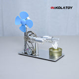Nikola Toy Stirling Engine Model - Power Generation+Windmill, view 5