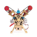 Nikola Toy TECHING Alloy Mini Manual Assembly V2 Double- Cylinder Model Kits, view 3
