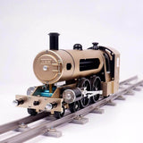 Nikola Toy TECHING Engine Steam Train Model With Pathway Full Aluminum Alloy Model Kits, view 4