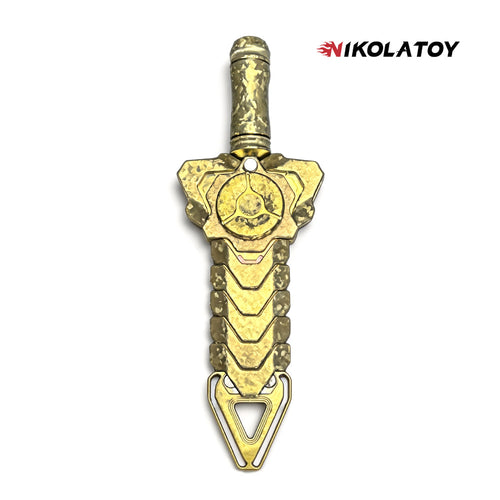 Nikola Toy Ultra Limited Rattlesnake Sword Titanium Ice Crystal Forging One of a Kind EDC Toy