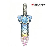 Nikola Toy Ultra Limited Rattlesnake Sword Titanium Ice Crystal Forging One of a Kind EDC Toy, view 4