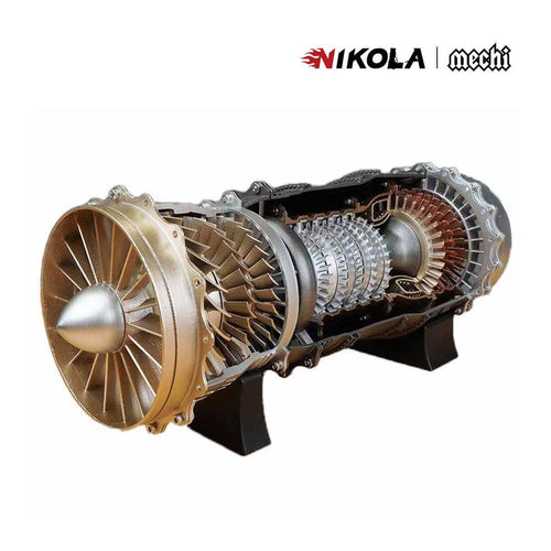Nikola Toy WS-15 Fighter Turbofan Engine Model DIY Assembly Kits 150+ PCS