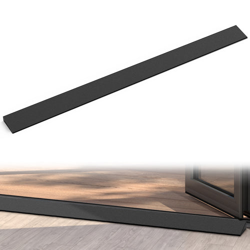 Nilight 0.6Inch Rise Threshold Ramp for doorways, 39.4Inch Wide Low Profile Cuttable Rubber Access Door Ramp for Doorway, Curb, Home Steps, Bathroom