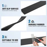 Nilight 0.6Inch Rise Threshold Ramp for doorways, 39.4Inch Wide Low Profile Cuttable Rubber Access Door Ramp for Doorway, Curb, Home Steps, Bathroom, view 5