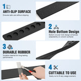 Nilight 0.8Inch Rise Threshold Ramp for Doorways, 39.4Inch Wide Low Profile Cuttable Rubber Access Door Ramp for Doorway, Curb, Home Steps, Bathroom, view 5