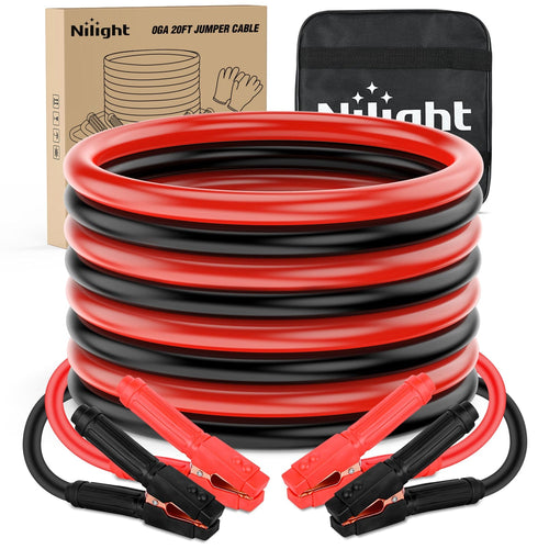 Nilight 0 Gauge 20 FT Heavy Duty Jumper Cable