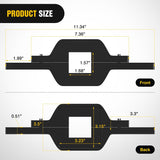 Nilight 1-1/4 inch Towing Hitch Mount Bracket for Truck Trailer RV SUV Pick Up fit Dual LED Work Light Reverse Rear Back Up Off Road Lights(Towing Hitch Mount Bracket) Without Light, view 2