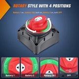 Nilight 1-2-Both-Off Battery Disconnect Switch kits, view 2