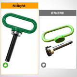 Nilight 1/2 Inch Diameter Heavy Duty Ultra Strong Neodymium Magnet Trailer Hitch Pin Green for Lawn Mower, Tractor, Towing Cargo, ATV Trailer, view 2