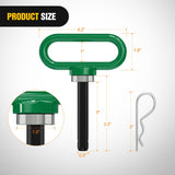 Nilight 1/2 Inch Diameter Heavy Duty Ultra Strong Neodymium Magnet Trailer Hitch Pin Green for Lawn Mower, Tractor, Towing Cargo, ATV Trailer, view 3
