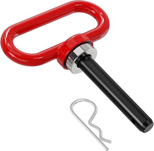 Nilight 1/2 Inch Diameter Heavy Duty Ultra Strong Neodymium Magnet Trailer Hitch Pin Red for Lawn Mower, Tractor, Towing Cargo, ATV Trailer