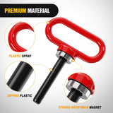 Nilight 1/2 Inch Diameter Heavy Duty Ultra Strong Neodymium Magnet Trailer Hitch Pin Red for Lawn Mower, Tractor, Towing Cargo, ATV Trailer, view 3